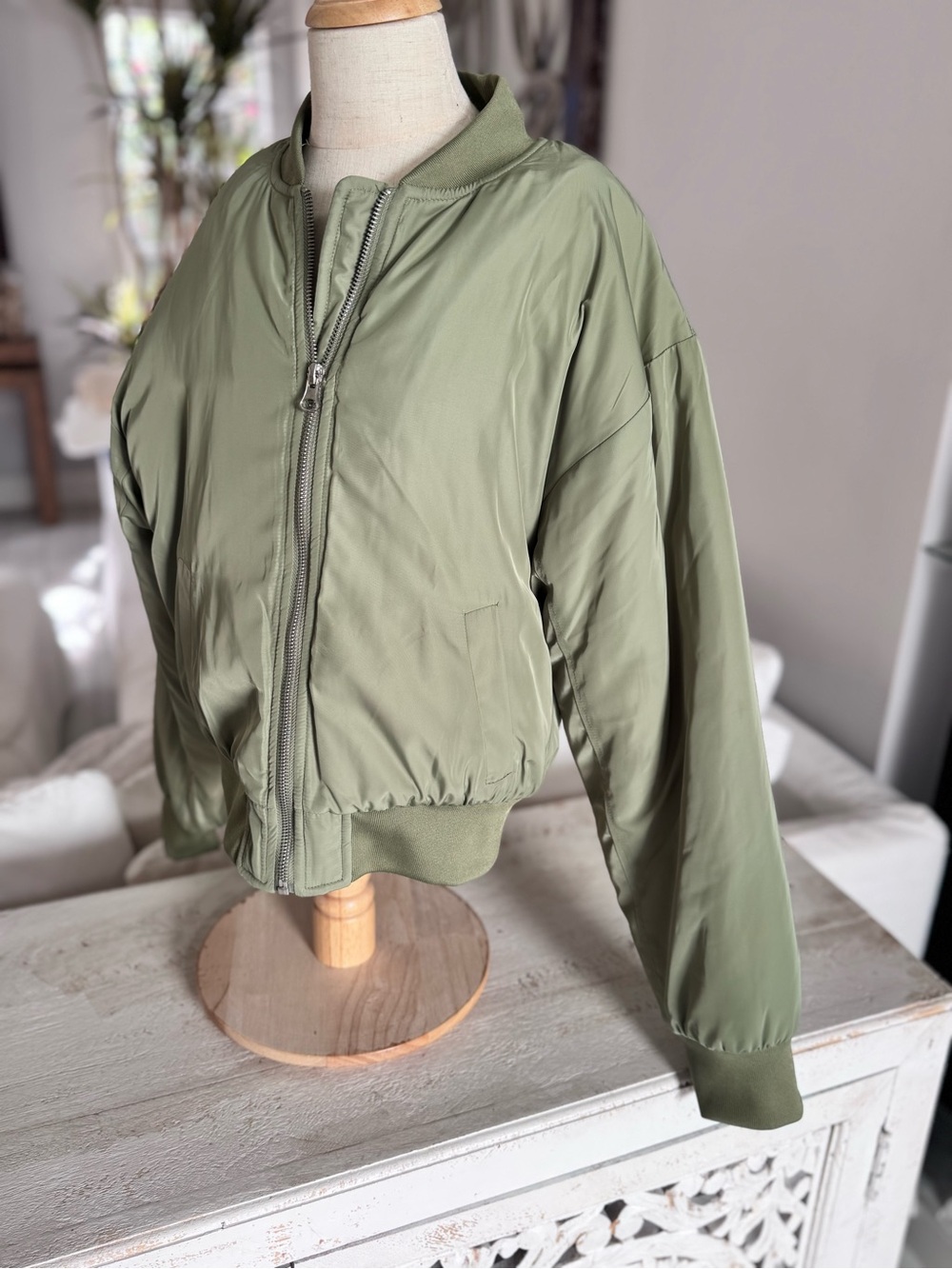 art class Olive Green Bomber Jacket - Girls Size 16 (Never Worn)